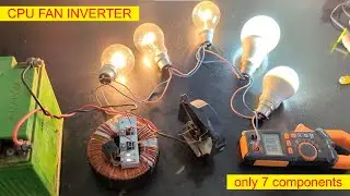 CPU fan inverter ][ BLDC fan used as a driver ]  #circuit #diy #inverter12vto220v  #JLCpcb