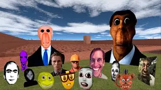 All Nico's Nextbots, Obunga, Spongebob and Bidunga NEXTBOT