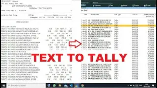 Text to Tally Automation | How to import Text file into Tally |Excel2Tally-Automation| 
