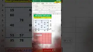 How to Fill Blank Cells with Zero 0 in Excel | Quick Excel Tip to Replace Empty Cells 