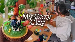Self-Employed Artist Diaries ✿ A Week of Sculpting to Soothe the Soul: A Slow Vlog