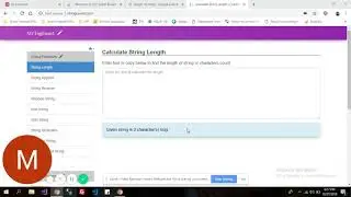 String length.calculate lenght of string.calculate string lenght
