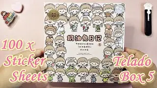 Telado Box 5 Cute Stickers Flip Through #unboxing #journalwithme