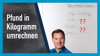 Pfund in Kilogramm umrechnen