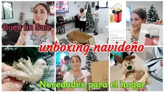Armando el pino/#SHEINbuenfin2024 sacando decoración🎄 #unboxing para el hogar