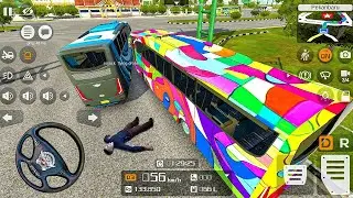 Tour mode 😱| buss simulator| accident in tour mode