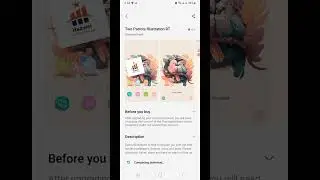 Samsung galaxy themes : Two parrots illustration theme preview.#samsung #samsungthemes