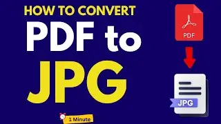How To Convert PDF to JPG in Mobile & Laptop | Pdf to Jpg Converter | 2024
