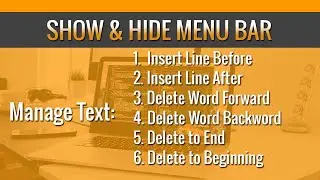 How to show, hide menu and manage Text Line in sublime text 3 [#11]