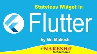 Stateless Widget in Flutter | Flutter Tutorial | Mr. Mahesh