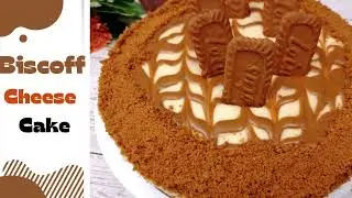How to make no-bake lotus Biscoff cheesecake |Biscoff cheesecake|Lotus biscuit cheesecake|lotus