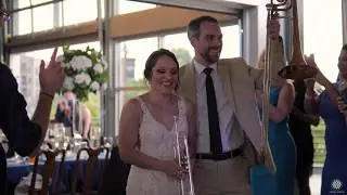 Unique Wedding Idea: Second Line Reception Entrance