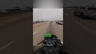 A biker was overtaken by a friend on a unicycle! 🏍️🤯