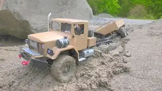 Heavy 6x6 Truck Rescued from Muddy Disaster
