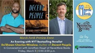 March Forth Conversation with De'Shawn Charles Winslow, Author of Decent People