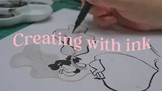 October painting vlog: discover the magic of ink painting