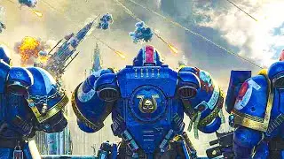 Warhammer 40K - Ultramarines vs. Orcs Epic Battle Scene