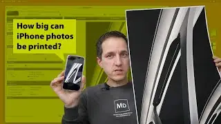 How big can iPhone photos be printed