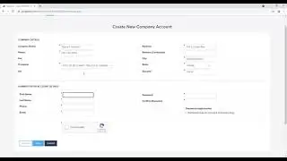 Online Permitting - Set Up Company User Account