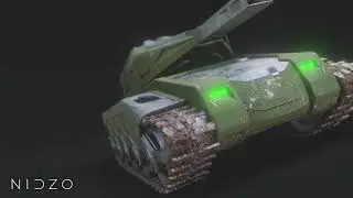 Tanki Online Hornet & Firebird M2 Recreated in Blender 3D