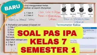 LATIHAN SOAL UAS/PAS IPA KELAS 7 Semester 1 