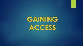 What does a hacker do: Phase 3 Gaining Access