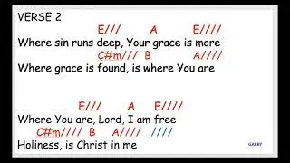 Lord I need You Cover with chords in the key of E