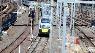Melbourne Metro HCMT TS#18 approaching Richmond (Train Under Test)
