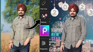 Happy 😘new year 2023 Photo editing tutorial sidhu moosewala
