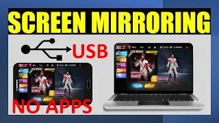 SCREEN MIRRORING | HOW TO MIRROR ANDROID PHONE TO PC LAPTOP WITH USB CABLE