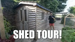 A tour of my small shed!