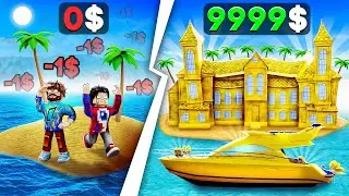 😰Мы Выжили на Острове и ПРОКАЧАЛИ ЕГО в Роблокс! + Фиксай