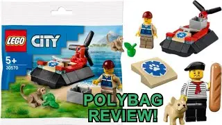 LEGO WILDLIFE RESCUE HOVERCRAFT REVIEW! CITY 30570