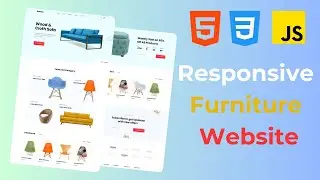Responsive Furniture Website Using HTML , CSS & JavaScript
