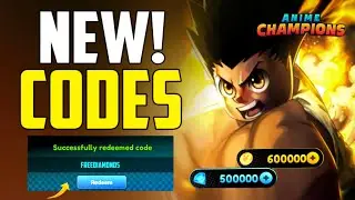*NEW* ALL WORKING CODES FOR ANIME CHAMPIONS SIMULATOR! ROBLOX ANIME CHAMPIONS SIMULATOR CODES