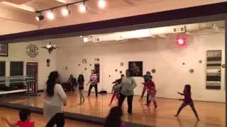 BollyNaach - Kids Bollywood Dance Class - Feb 18 2016 (Lungi Dance)