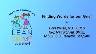 Finding Words for our Grief