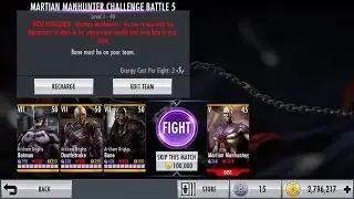 Injustice iOS Martian Manhunter Challenge III Boss Fight