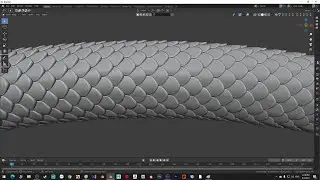 Create dragon skin scales in blender
