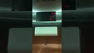 Red & Green Light Sensors on Elevator Door at Hampton Inn