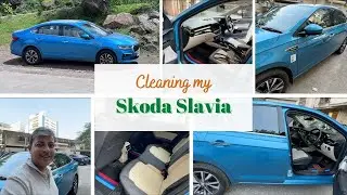 Cleaning my Skoda Slavia 1.5 TSI DSG I Best Sedan in the segment