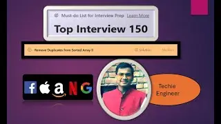 LeetCode_80 - Remove Duplicates from Sorted Array 2 !! Top Interview 150 Series #coding #interview