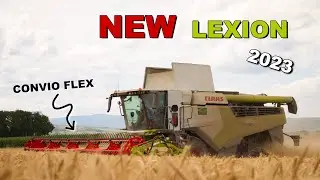 NOUVELLE LEXION 2023 / Barre de coupe à tapis ? 🤔 / Claas lexion 6700 / ETA FRIESS