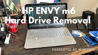 How to remove the Hard Drive from a HP ENVY m6