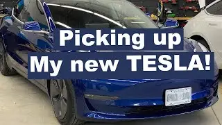 Picking up my TESLA Model 3