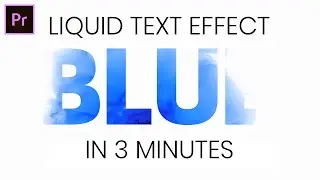 Liquid Text Effect | Tutorial in 3 minutes | Premiere Pro