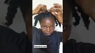Bantu knots on natural hair. #short #youtubeshorts