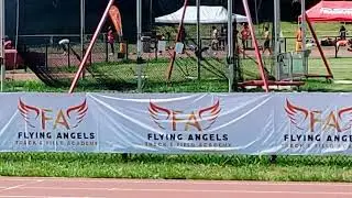Flying Angeles inte U20 Men 200m final, Amari Eugene 21.68 Isaac Chandra 21.77 Jamyle Anderson 22.02