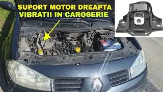 SUPORT MOTOR RENAULT MEGANE 2 VIBRATII IN CAROSERIE * TEST INAINTE VS DUPA SCHIMBARE