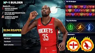 NBA 2K26 6'11 KEVIN DURANT BUILD w/ NO WEAKNESSES - DEMIGOD POWER FORWARD BUILD